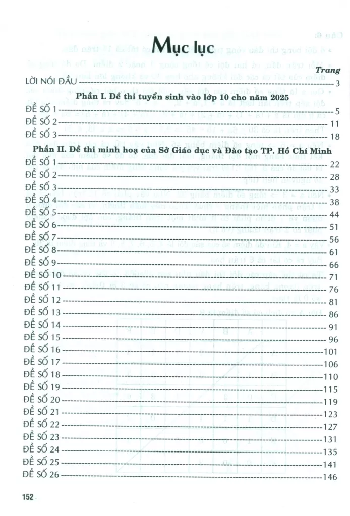 BỘ ĐỀ THI VÀO LỚP 10 MÔN TOÁN (Theo đề minh họa của Sở Giáo dục và Đào tạp TP. Hồ Chí Minh)
